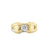 Image 1 : 10k Two Tone Men's .51ct Diamond Band Ring