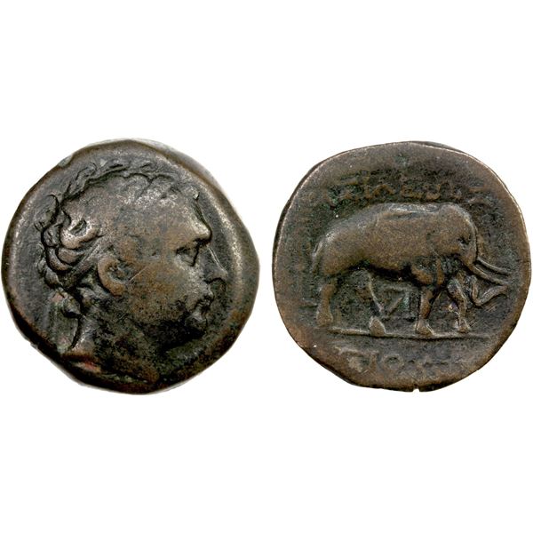 SELEUKID KINGDOM: Antiochos III "The Great", 222-187 BC, AE unit (16.84g), uncertain mint 73, ca. 21