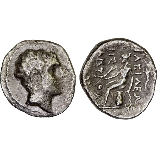 SELEUKID KINGDOM: Antiochos IV Epiphanes, 175-164 BC, AR drachm (3.65g), XAR Mint, F-VF