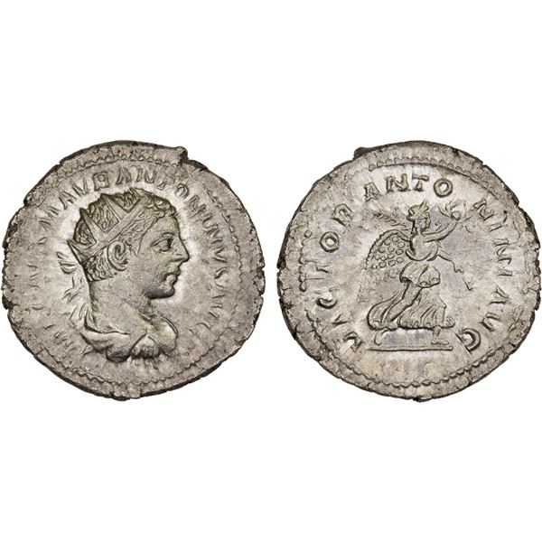 ROMAN EMPIRE: Elagabalus, 218-222 AD, AR antoninianus (3.60g), Rome, VF