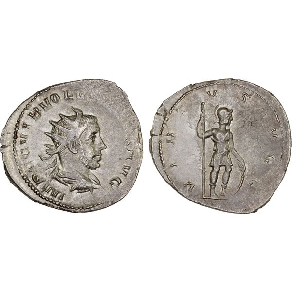 ROMAN EMPIRE: Volusian, 251-253 AD, AR antoninianus (3.56g), Mediolanum, VF-XF