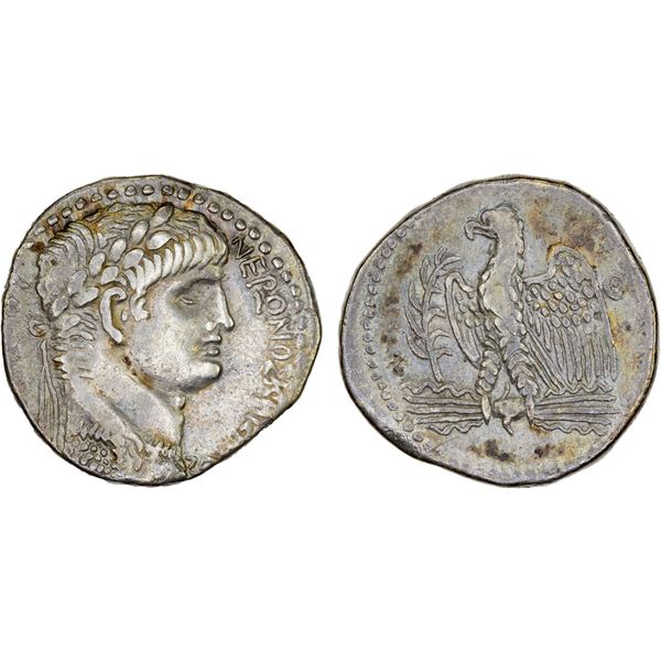 ROMAN PROVINCIAL: SYRIA: Nero, 54-68 AD, AR tetradrachm (14.78g), Antioch, RY 7, CY 109 (60/1 AD), V