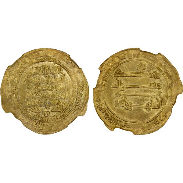 ZIYARID: Mardawij, 927-935, AV dinar (3.51g), Mah al-Basra, AH322, NGC MS62