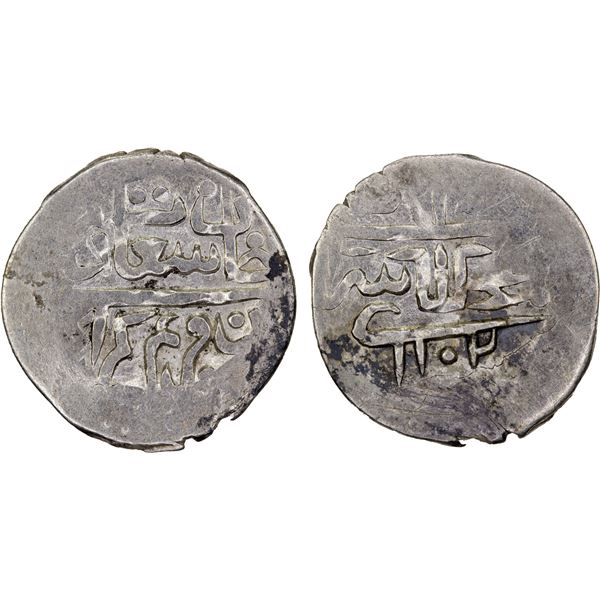 GIRAY KHANS: Sa'adat Giray II, 1691-1691/92, AR beshlik (1.21g), Baghcha-Saray, AH1102, VF-XF