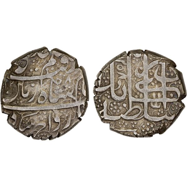 BARAKZAI: Muhammad Zaman, at Kabul, 2 reign, 1842, AR rupee, Kabul, AH1258, choice VF