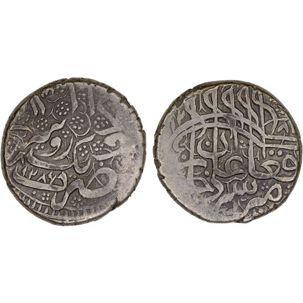 BARAKZAI: Sher 'Ali, 1863-1879, AR rupee (9.19g), Kabul, AH1286, VF