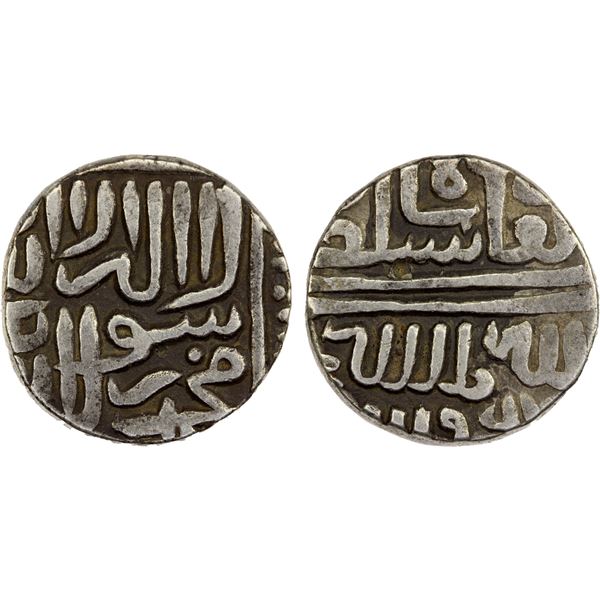 MALWA: Baz Bahadur, 1555-1561/62, AR tanka (6.91g), NM, ND, choice VF