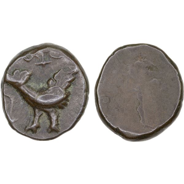 CAMBODIA: Ang Duong, 1840-1860, AE att (2.62g), CS1208 (1847), VF