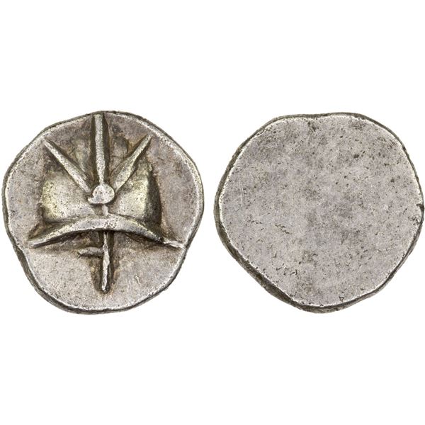 CAMBODIA: Ang Duong, 1840-1860, AR pe (0.71g), VF-XF