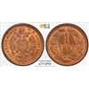 Image 1 : AUSTRIA: Franz Joseph I, 1848-1916, AE kreuzer, 1891, PCGS MS62 BN