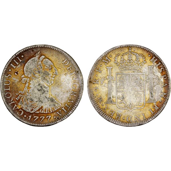 MEXICO: Carlos III, 1759-1788, AR 4 reales, 1777-Mo, Fine
