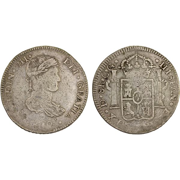 MEXICO: Fernando VII, 1808-1821, AR 8 reales, 1819-Do, Fine