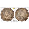 Image 1 : PERU: Republic, AR 1/2 real, 1860, PCGS MS65