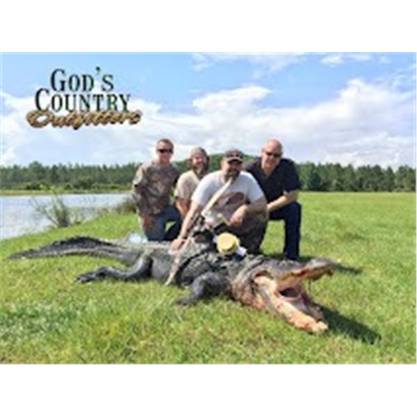 4 day/3 night Gator/Hog Hunt Combo for 1 hunter and 1 non hunter