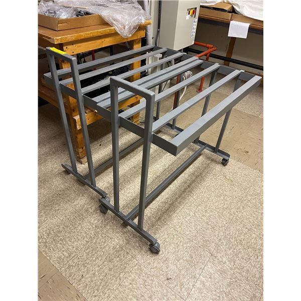 2 Pc - Metal Rolling Racks (18 x 39 x 31
