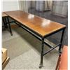 Image 1 : Steel Rolling Work Bench w/ Wood Top (96 x 30 x 34")