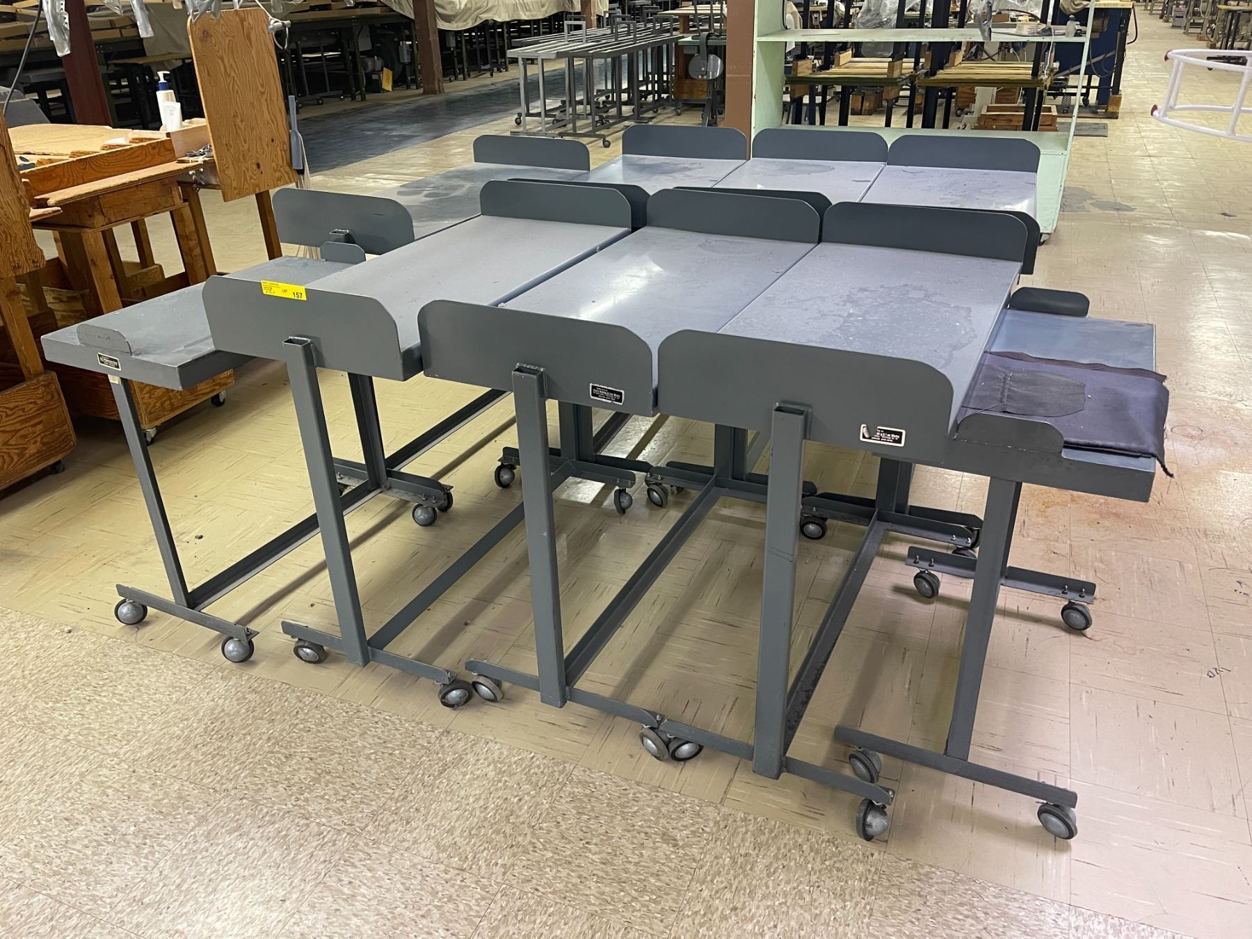 8 Pc - Steel Rolling Work Stands (39 x 18 x 36")