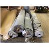 Image 2 : Group lot - Wooden Rack Dolly (48 x 54 x 58") w/ x4 Rolls of Fabric