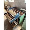 Image 2 : Wall lot - Cardboard Tubes, Wooden Rolling Dollies, Wooden Cabinet & Cardboard Boxes - Does Not Incl
