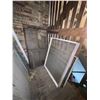 Image 2 : Group lot - Group of Approx 14 Vintage Wood & Glass Storm Windows of Various Sizes