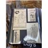 Image 2 : Group lot - Vintage Desk (38 x 24 x 50") + x2 Vintage Picture Albums Containing Iconic Newspaper Art