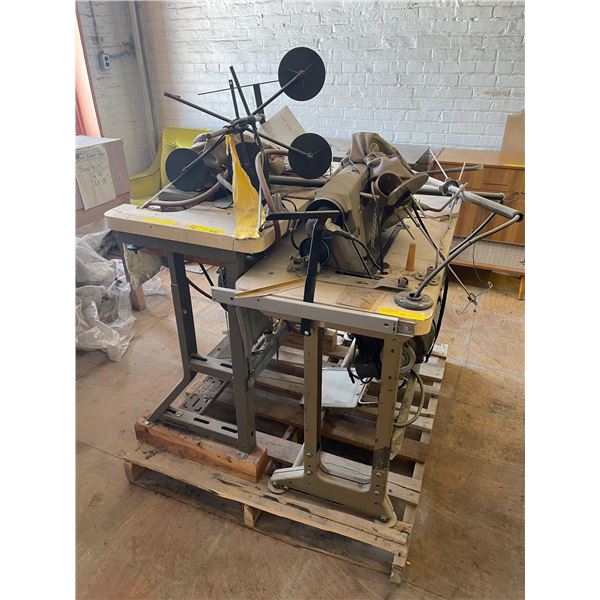 Pallet lot - Union Special Single Needle Sewing Machine Station + Union Special Single Needle Sewing