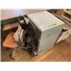 Image 2 : Metal Workbench (72 x 48 x 33.5") + Modine High Efficiency Gas Heater + Rolling Cart & Vintage Chair