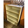 Image 2 : 2 Pc - Wooden 4 Shelf Cabinet (24 x 26 x 48") + Wooden Dolly (24 x 84 x 54")