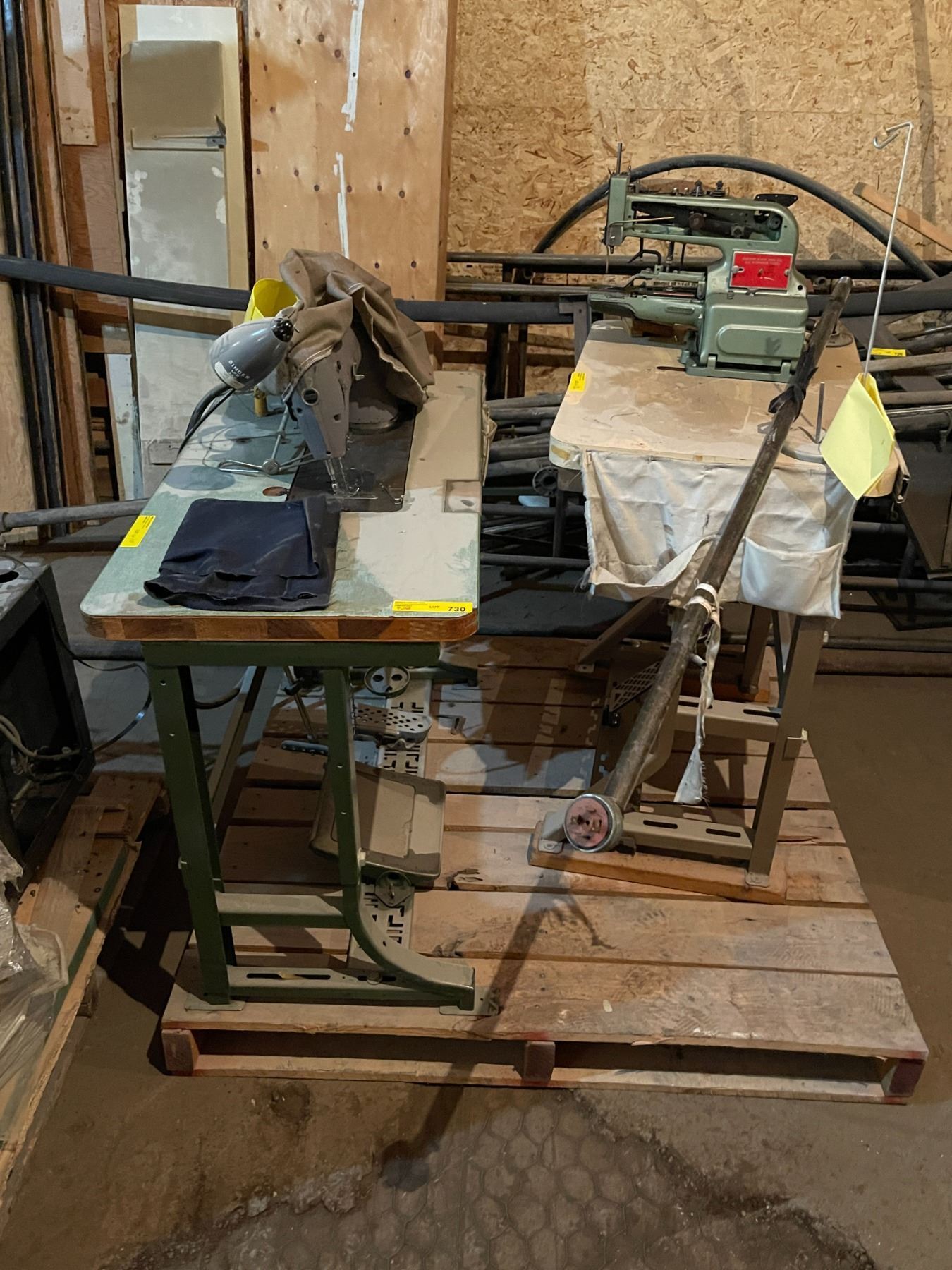 Pallet lot - Singer Single Needle Sewing Machine Station+ Lewis by ...