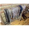 Image 2 : Group lot - x2 Vintage Solid Oak Chairs + Various Styles / Sized Belts (Approx. 60) - Radiant Heater