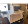 Image 2 : Group lot - Labatt Blue Bar Fridge, Kenmore Microwave w/ Black & Decker Small Toaster Oven (Working)