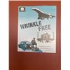 Image 2 : 3 Pc - Vintage Bench (44 x 20 x 37") - Vintage Dolly (15 x 19 x 5.5") + Marketing Poster "Wrinkle Fr