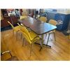 Image 1 : 10 Pc - Vintage Cafeteria Tables & Chairs (Tables : 20 x 28 x 29.5")