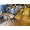 Image 2 : 10 Pc - Vintage Cafeteria Tables & Chairs (Tables : 20 x 28 x 29.5")