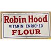 Image 2 : 2 Pc - Vintage "Robin Hood Vitamin Enriched Flour" Tin Sign (15 x 28")