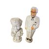 Image 2 : 2 Pc - Vintage KFC Colonel Sanders Piggy Banks (10" & 12.5")