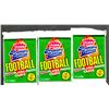 Image 1 : 3 Count: 1990 Fleer Football Retail Box Packs - 45 Cards
