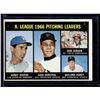 Image 1 : 1967 Topps '66 Pitching Leaders Koufax, Gibson, Marichal & Perry #236