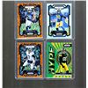 Image 1 : 4 - 2023 Panini Prizm Inserts.  Taylor Orange Disco, Aaron Donald Silver Prizm, Tj Watt Green Prizm 