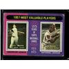 Image 1 : Mantle & Aaron 1975 Topps 1957 MVPs #195