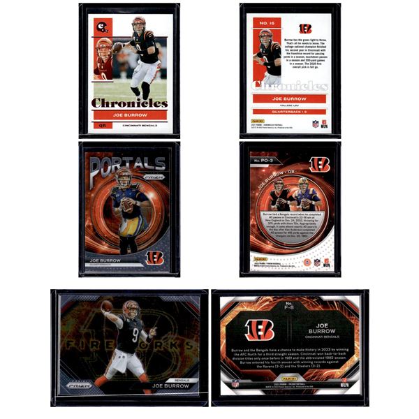Joe Burrow Chronicles Pink & 2 Prizm Inserts