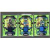 Image 1 : 3 Neon Green Pulsar Prizm Rookie Patch Cards