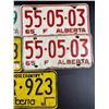 Image 2 : Vintage Alberta Licence plates