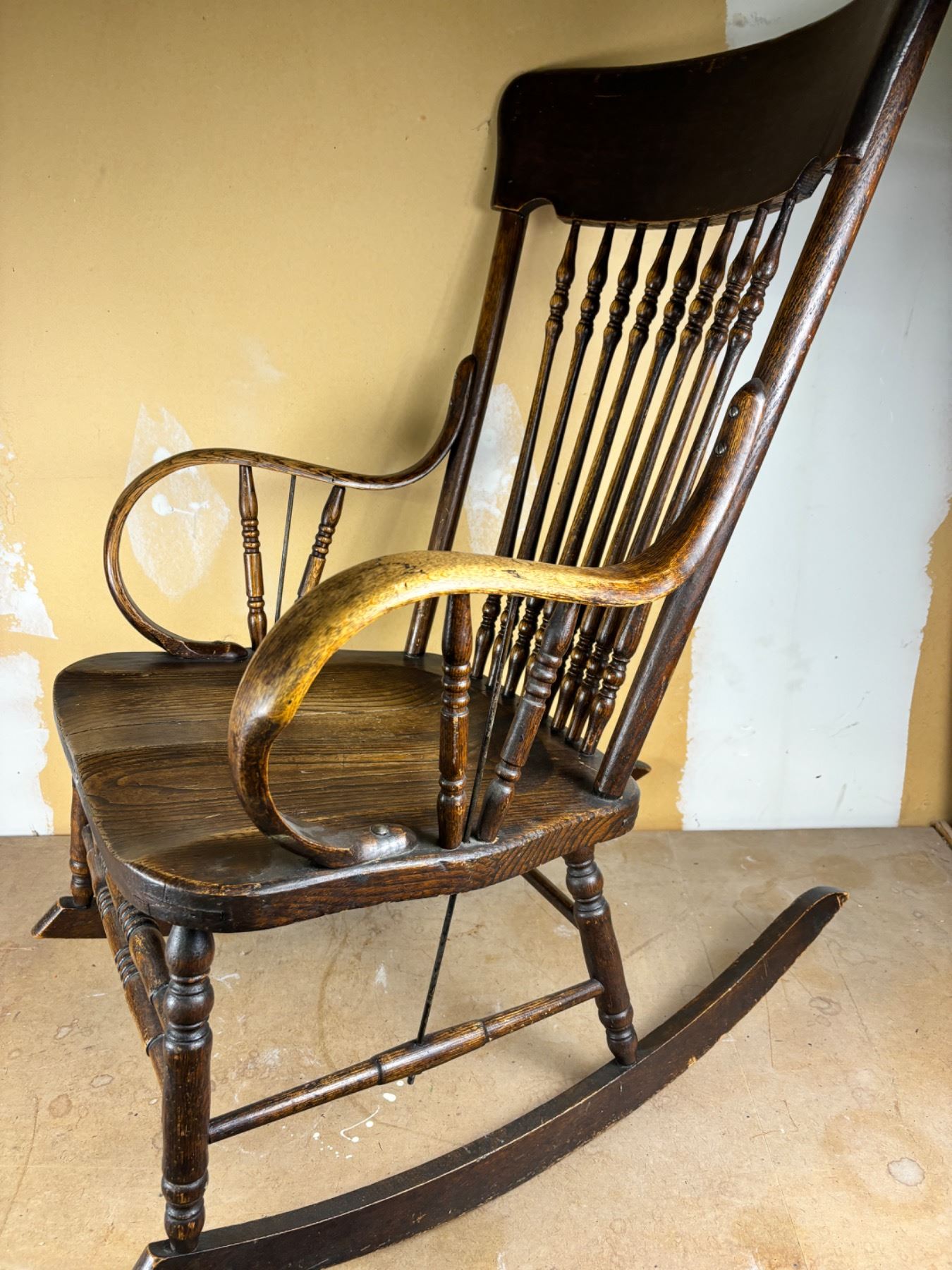 Wooden rocking chair - Sunrise Estate Services Ltd