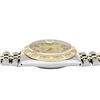 Image 5 : Rolex Mens 2 Tone Champagne Index Pyramid Diamond Bezel Datejust Wristwatch With