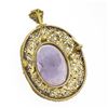 Image 5 : Antique Giovanni Apa 14K Gold Hand Carved Amethyst Cameo DETAILED Brooch Pendant