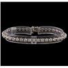 Image 1 : 14KT White Gold 3.02 ctw Diamond Tennis Bracelet