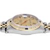 Image 6 : Rolex Mens Two Tone Champagne Index Dial Diamond And Sapphire Datejust With Role