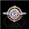 Image 1 : 0.51 ctw CENTER Diamond 14K Yellow and White Gold Ring (0.91 ctw Diamonds)