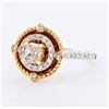 Image 2 : 0.51 ctw CENTER Diamond 14K Yellow and White Gold Ring (0.91 ctw Diamonds)